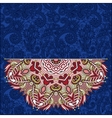 floral round pattern in ukrainian oriental ethnic vector image