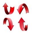 set of 3d arrow vector image