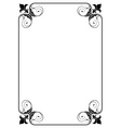 Simple ornamental decorative frame Royalty Free Vector Image