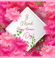 8 match women day greeting card vector image vector image