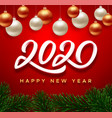 happy new year 2020 background banner vector image
