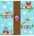 seamless christmas pattern vector image vector image