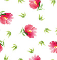 seamless pattern watercolor flowers vector image