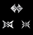 exg letterbased symbol set vector image vector image