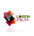 logo abstract geometric business icon vector image