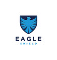 modern eagle shield logo icon template vector image vector image