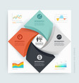business infographics design template vector image vector image