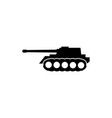 icon military tank vector image vector image