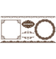 set of decorative frame vector image
