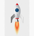 space rocket icon vector image