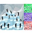 building blocks business concept vector image