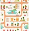 city map seamless background pattern vector image vector image