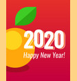 2020 happy new year poster vertical orientation vector image