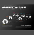 minimalist hierarchy 3d chart vector image