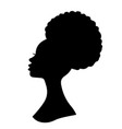 woman head silhouette vector image vector image