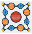 metaball flat infographic 10 vector image vector image