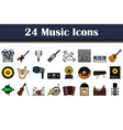 music icon set vector image