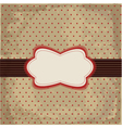 vintage polka dot design vector image vector image
