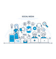 communications maintenance and support vector image