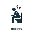 diarrhea icon monochrome simple element from vector image