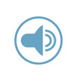 sound flat icon vector image vector image