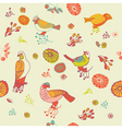 birds seamless pattern vector image