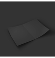 black blank magazine spread business mockup vector image