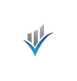business finance professional logo template icon vector image