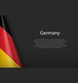 national flag germany isolated on background vector image vector image