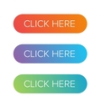 click here flat button set vector image vector image