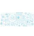 horizontal web banner with software and tools vector image