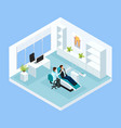 isometric medical stomatology concept vector image vector image