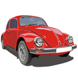 vw beetle car vector image