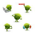 green monster character for games web pages vector image