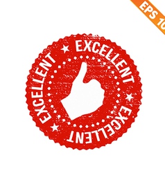 Rubber stamp excellent - - eps10 Royalty Free Vector Image