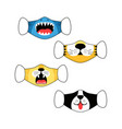 animals face design vector image