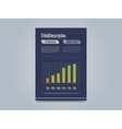 brochure design template vector image vector image