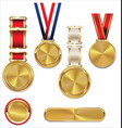 golden medal collection vector image