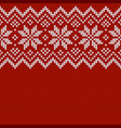 winter knitted wool sweater pattern vector image