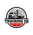 trucking company logo vector image vector image