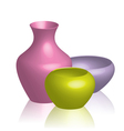 colorful vases vector image