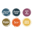 hand made scribble circle vector image vector image