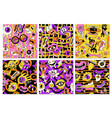 psychedelic patterns abstract seamless background vector image