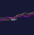 bright poster with dynamic waves vector image