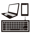 computer icons iconography and keyboard vector image