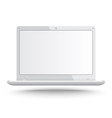 realistic laptop vector image vector image