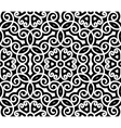 black and white swirly pattern vector image vector image