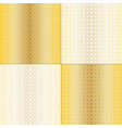 gold white seamless scroll patterns vector image vector image