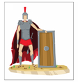 digital tall roman legionnaire with armor vector image