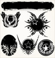 grunge banners set vector image vector image